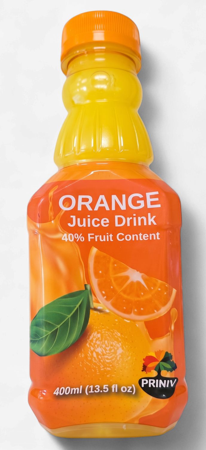 Priniv, Orange juice drink - 40%, 400 ml