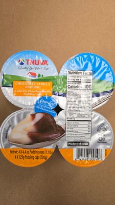 Tnuva, Chocolate vanilla pudding 4 pack