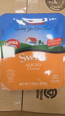 Tnuva, Emek Swiss sliced cheese, 7.05oz