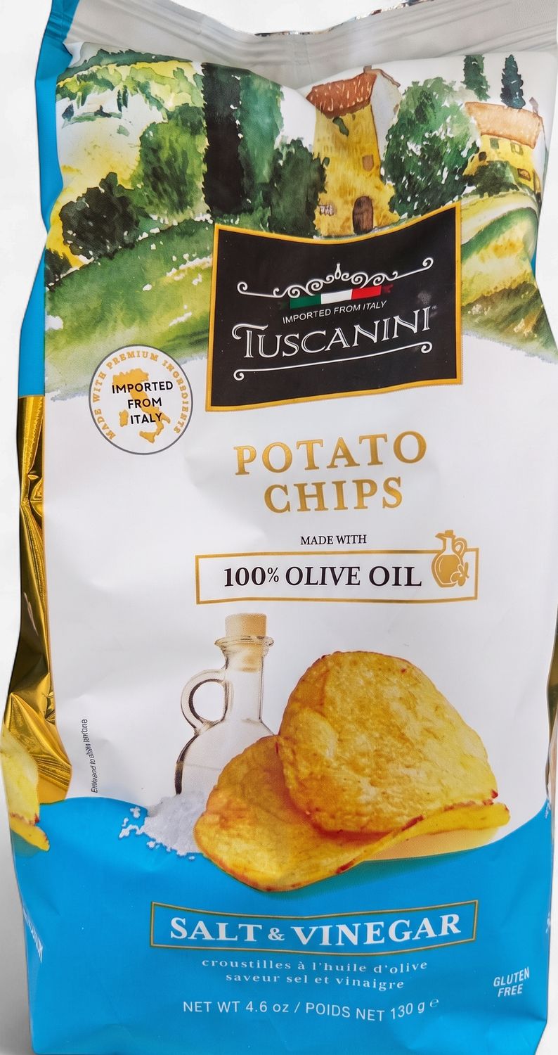 Tuscanini, Potato chips w Olive Oil, S&amp;V
