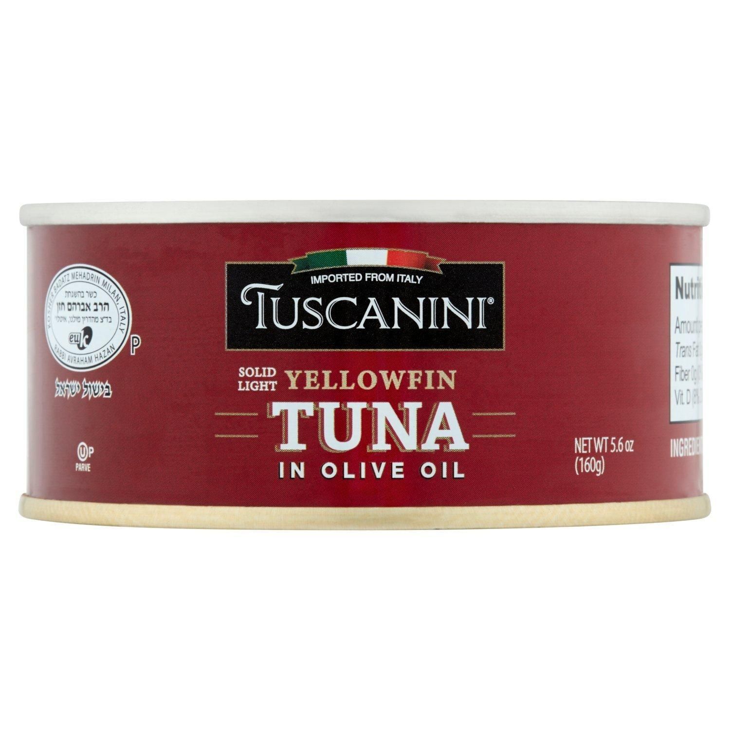 Tuscanini, Tuna in Olive Oil, Solid Light Yellowfin 5.6 oz