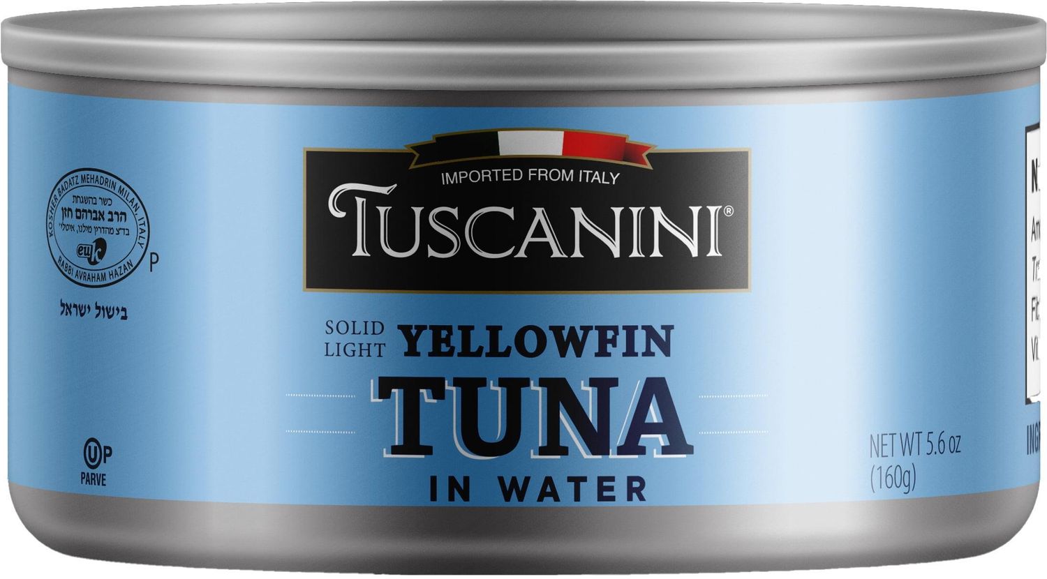 Tuscanini, Tuna in Water, Solid Light Yellowfin 5.6 oz