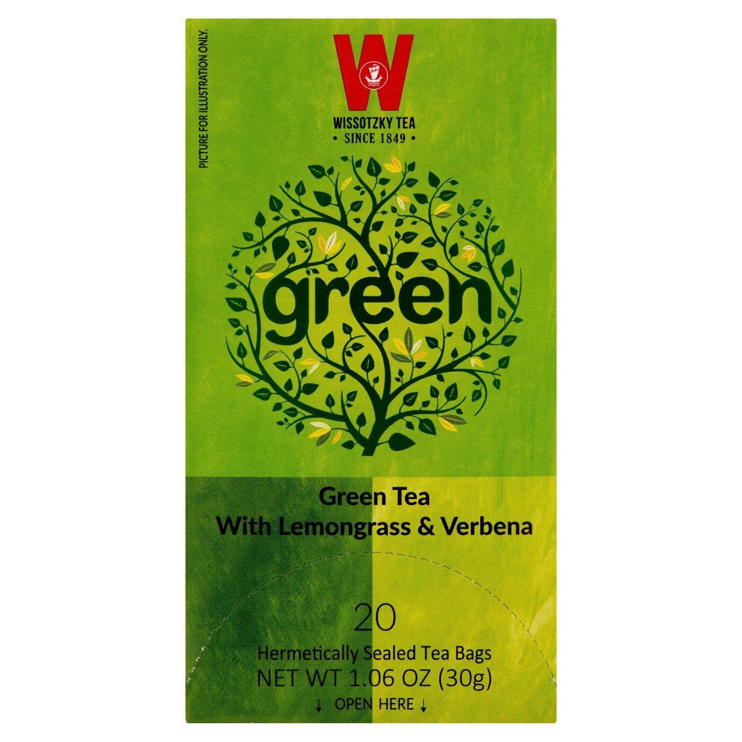 Wissotzky, Green Tea w Lemongrass &amp; Verbena