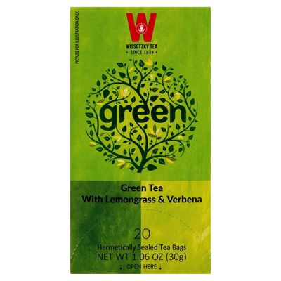 Wissotzky, Green Tea w Lemongrass &amp; Verbena