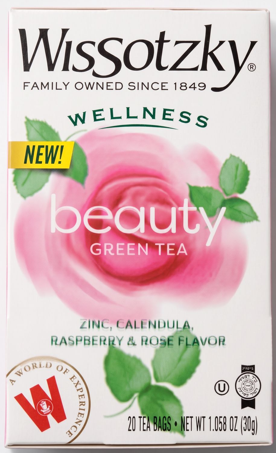 Wissotzky, Zinc Calendula Raspberry &amp; Rose Tea