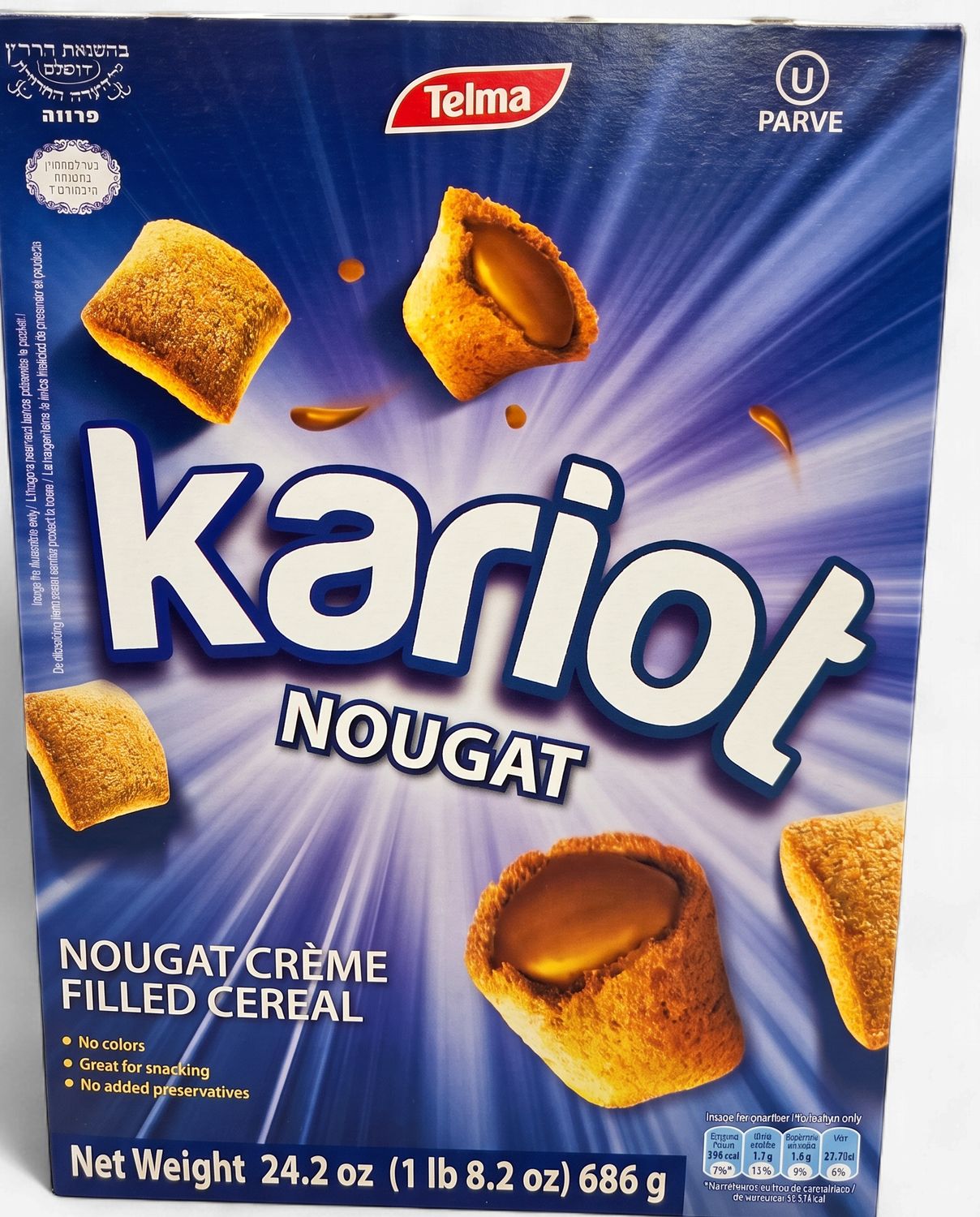 Telma, Kariot Nougat Creme Filled Cereal sm 12.27oz E