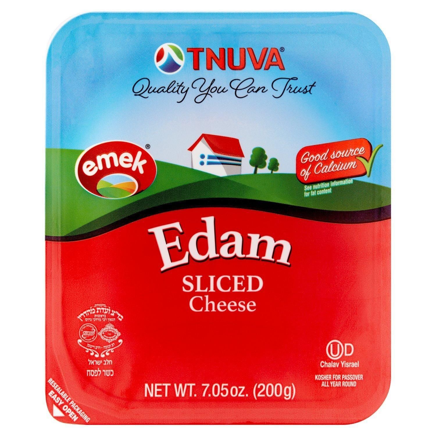 Tnuva, Edam Sliced Cheese, 7.05 oz
