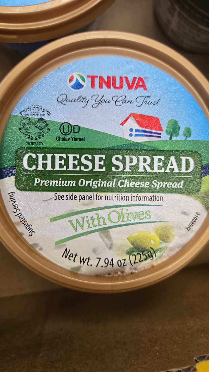 Tnuva, Premium Cheese Spread with Olives, 7.94 oz
