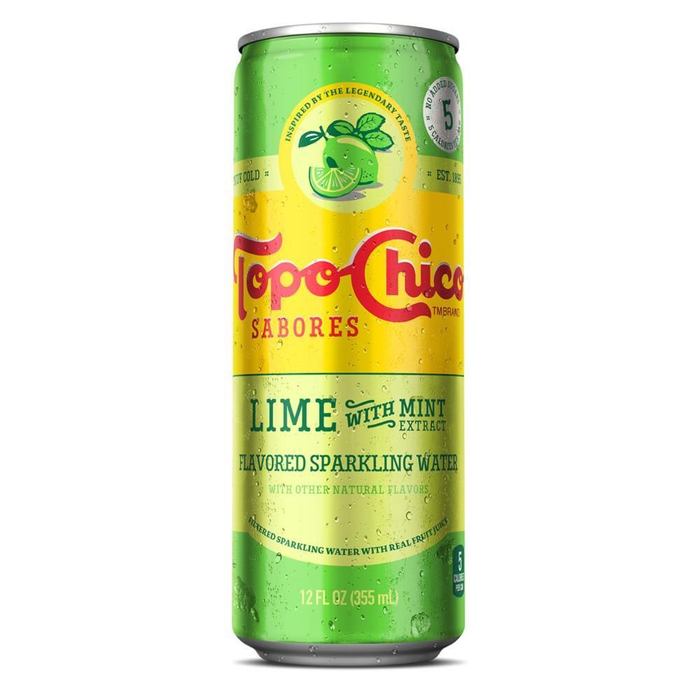Topo Chico, Sabores Lime w Mint Sparkling Water