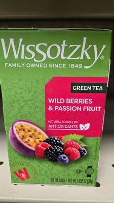 Wissotzky, Green Wildberry &amp; Passion Fruit Tea