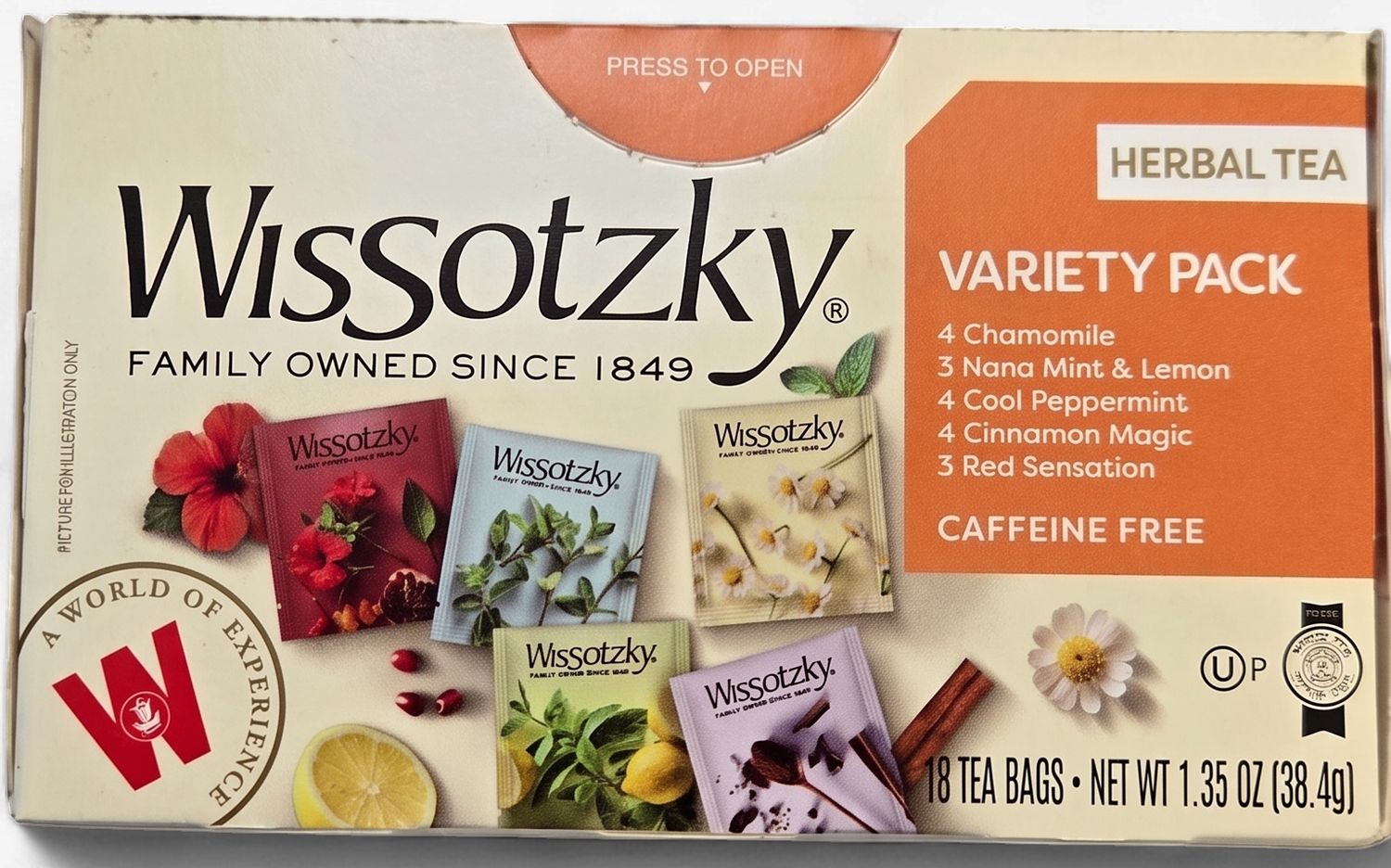 Wissotzky, Herbal Tea Variety Pack