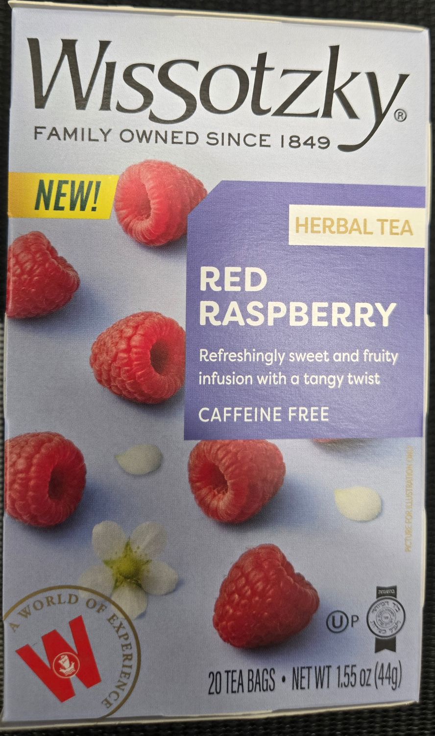 Wissotzky, Red Raspberry Herbal Tea