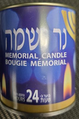 Menora, Memorial Candle Metal