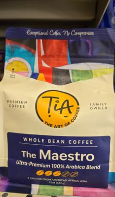 TiA Coffee, The Maestro Whole Bean 12oz