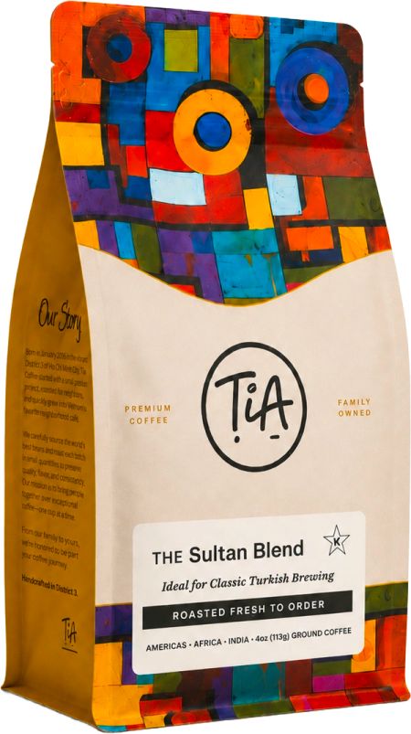 TiA Coffee, The Sultan Blend, Turkish 4oz