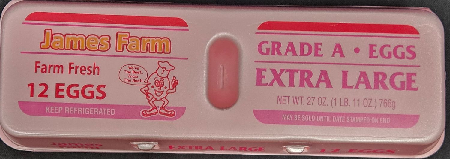 James Farm, XL Eggs 1 dozen