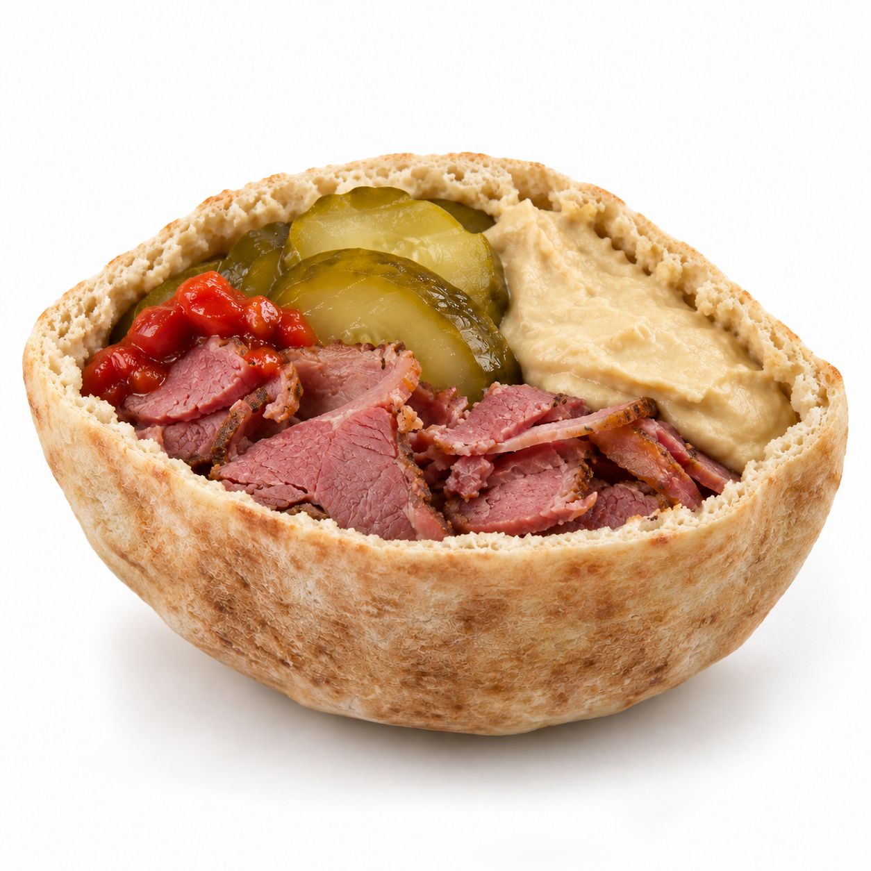 CMart, Corned Beef Pita, Half