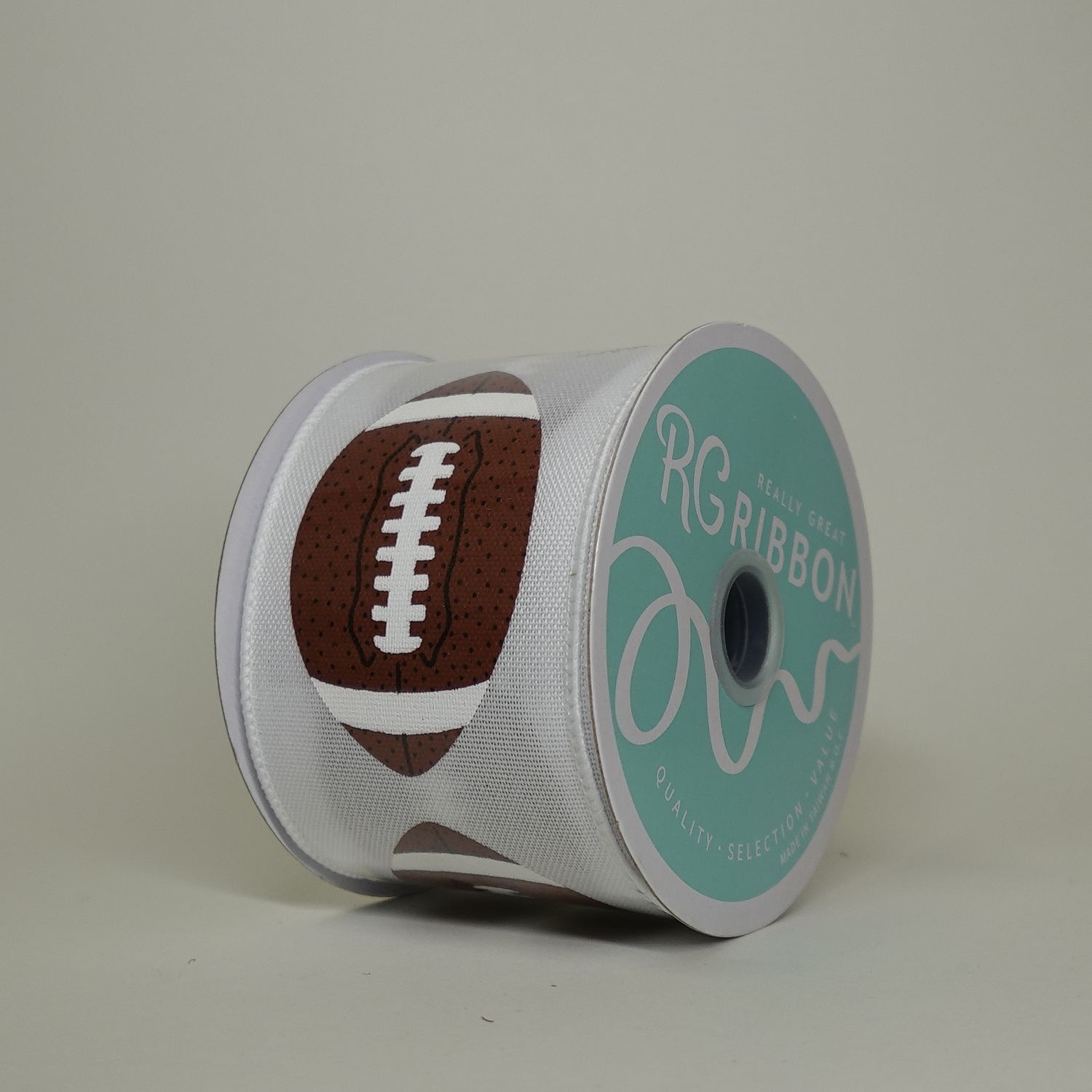 Wired football with solid background