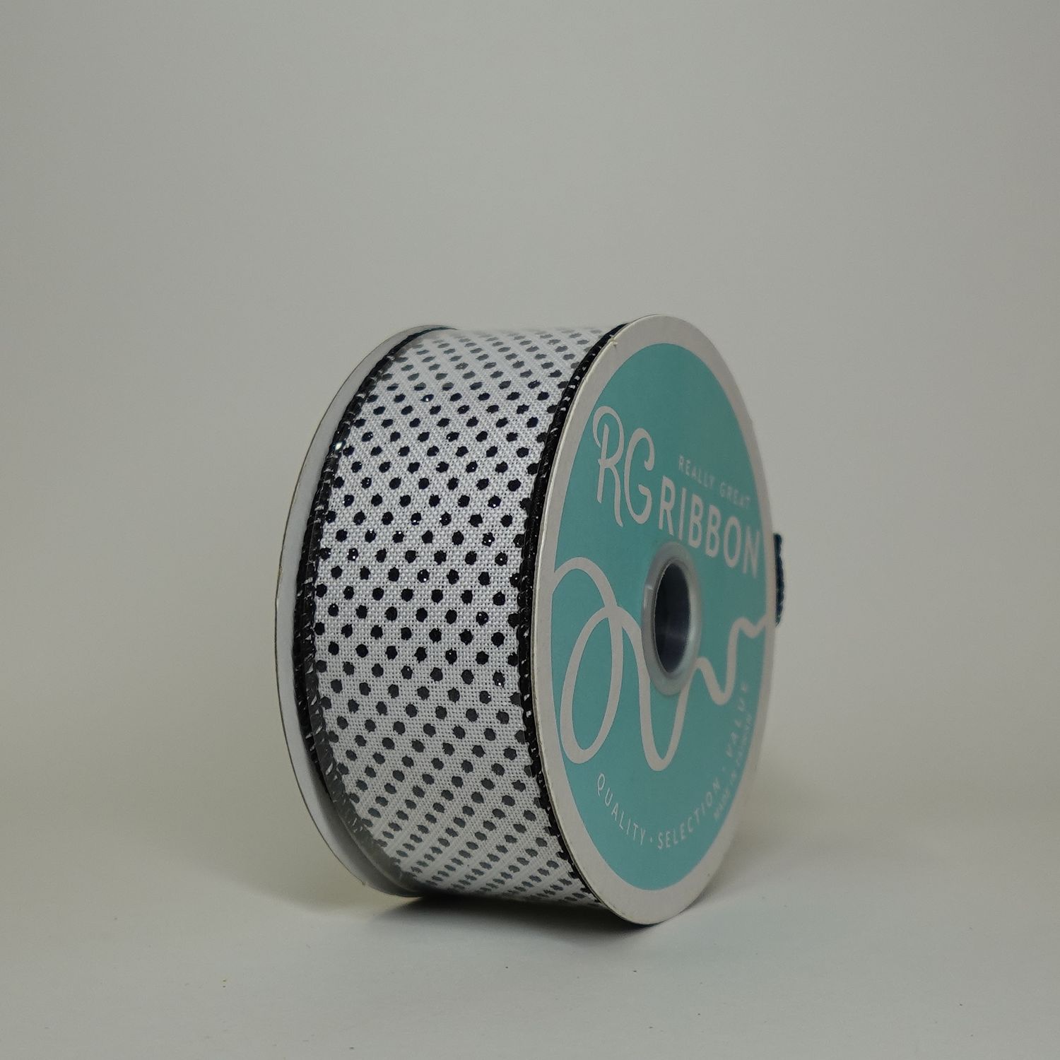Wired black polka dot, type: black on white uniform small