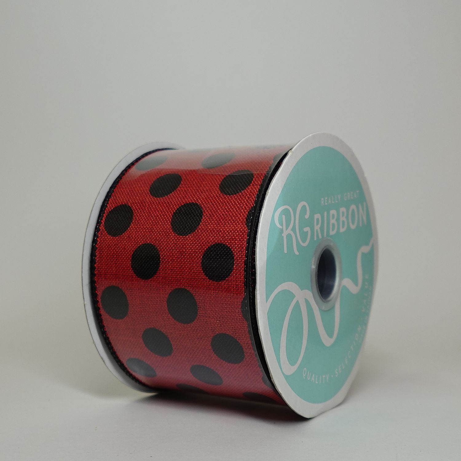 Wired red/maroon polka dot