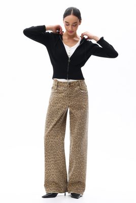 Evie Leopard Jean