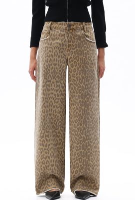 Evie Leopard Jean