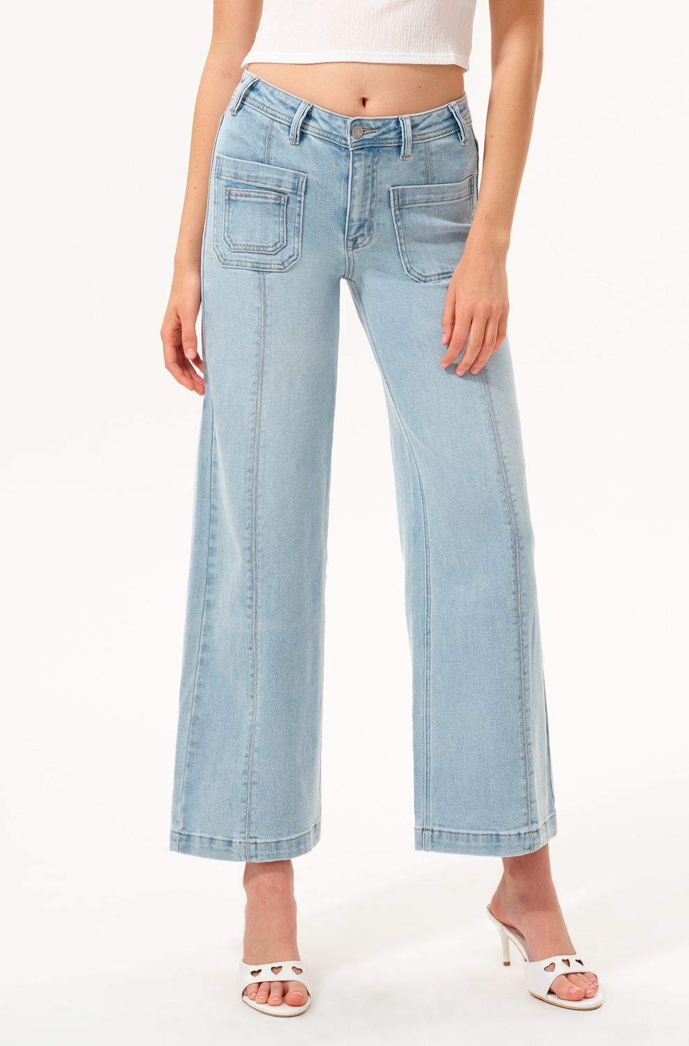 Briar Wide Leg Jean, COLOR: LIGHT BLUE, Size: 26