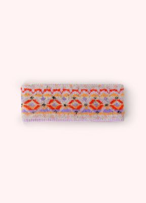 Fair Isle Headband in Cream Mix