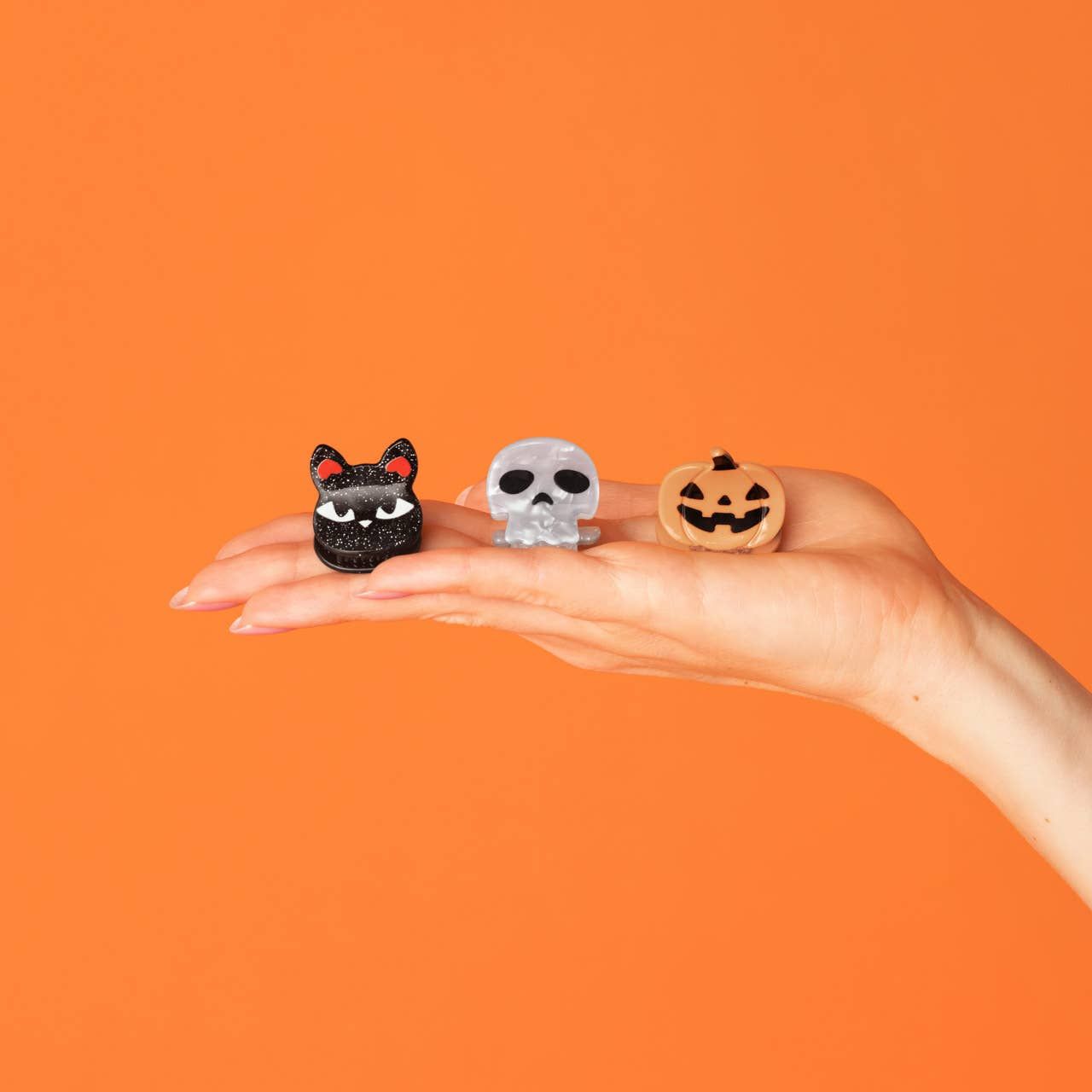 Mini Claw Clips 6pc Set - Halloween Squad