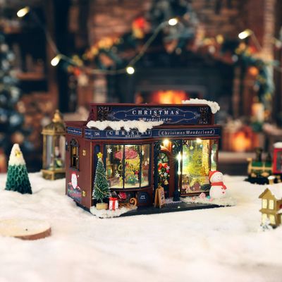 DIY Miniature House Kit: Christmas Wonderland