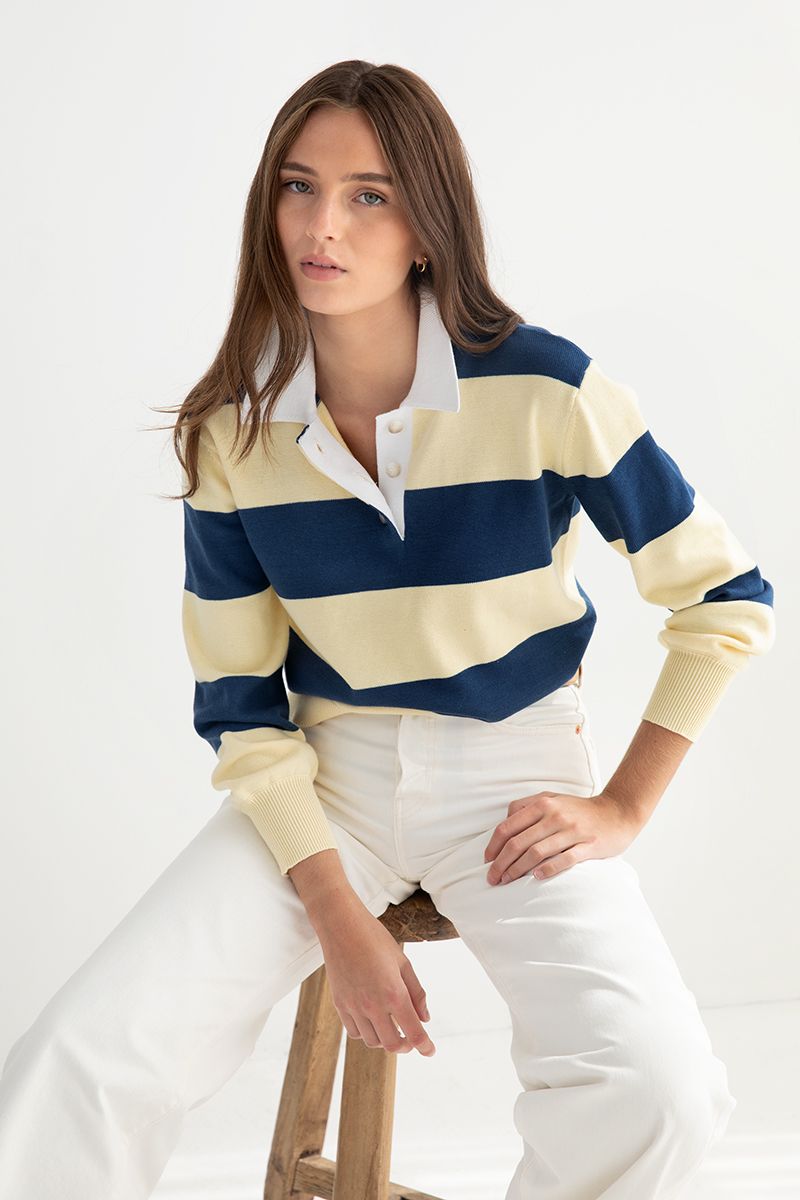 Wynter Rugby Polo, COLOR: DUSK MULTI, Size: XS