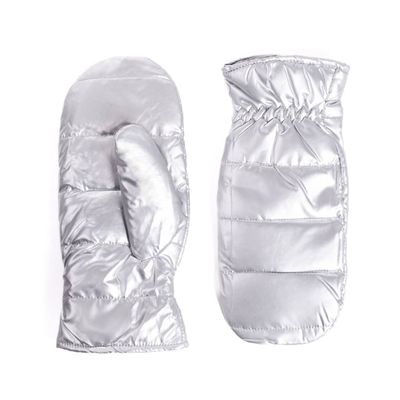 Metallic Puff Mitten