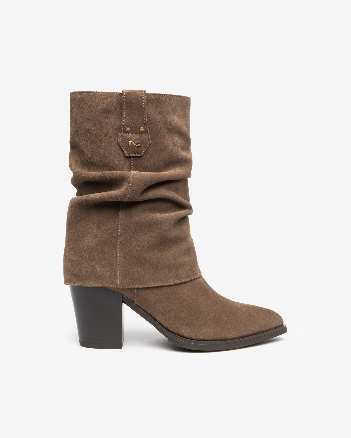 Margot Suede Slouch Boot, COLOR: Bark Suede, Size: 36