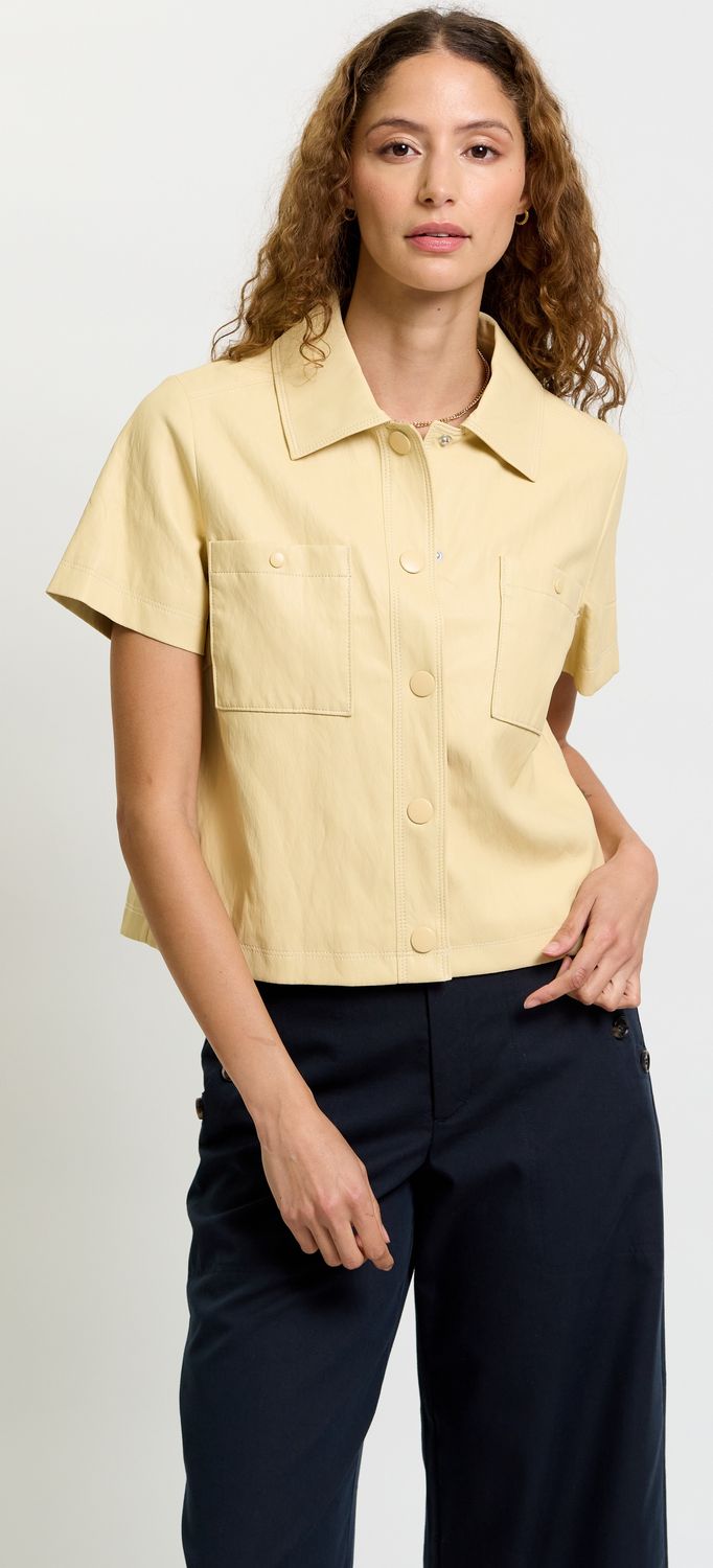 Tanner Vegan Cropped SS Jacket