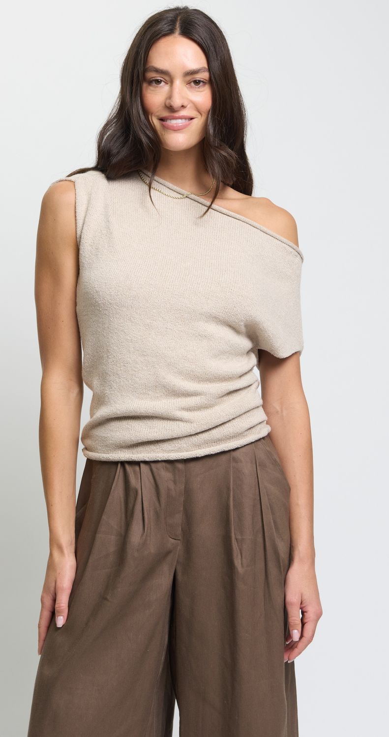 Beau Off the Shoulder Slouchy Sweater