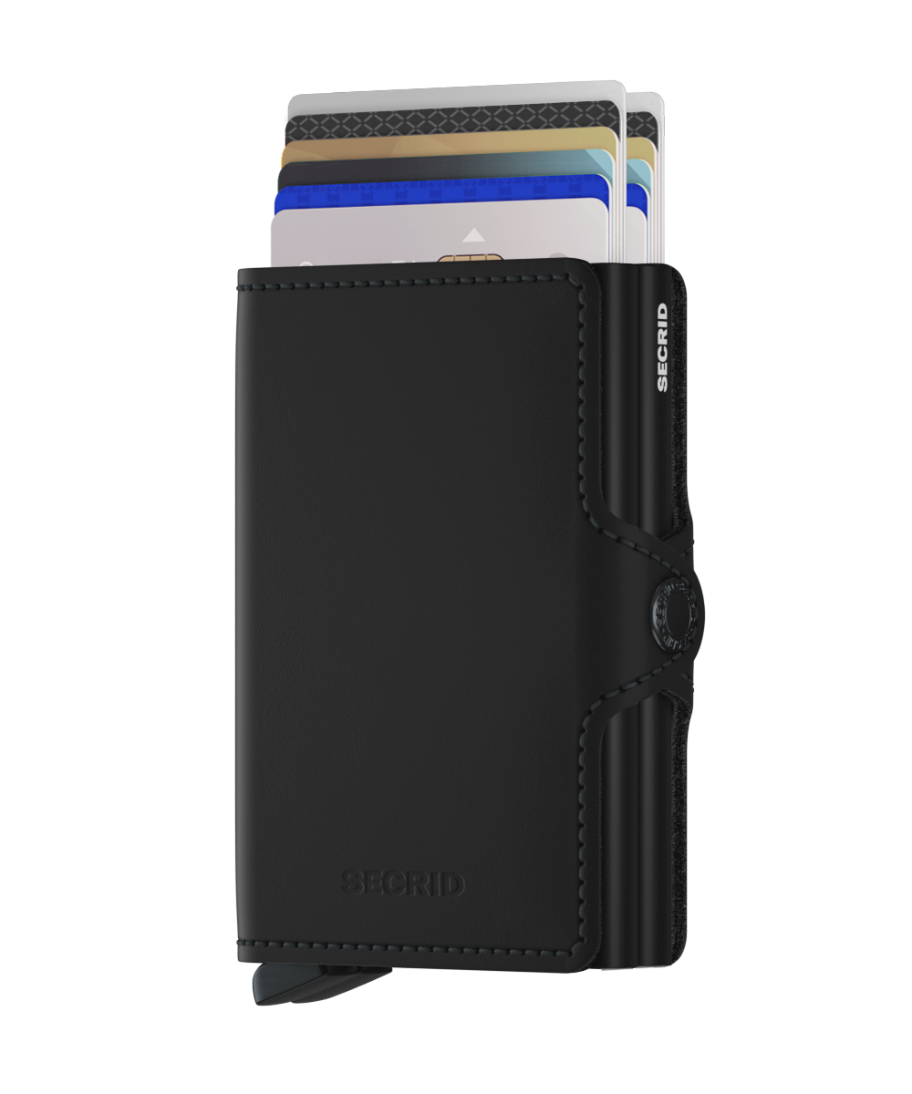 Twinwallet Matte Black, COLOR: Black