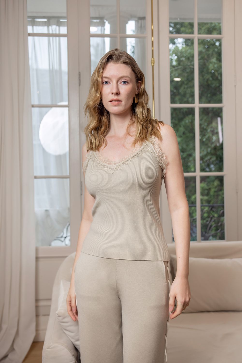 Katarina Tank, COLOR: Beige, Size: XS