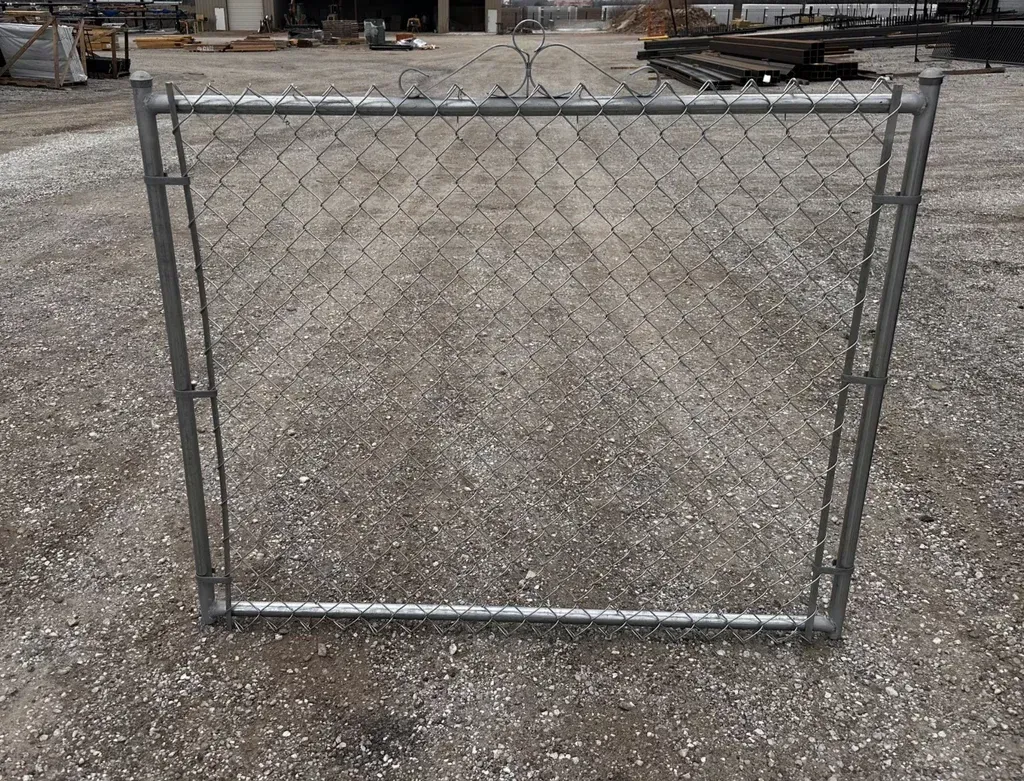 Residential Chain Link Swing Gate Residential Chain Link Swing Gate