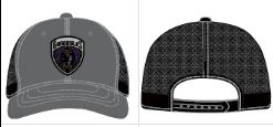 Gargoyles Meshback Trucker Gry/Blk Shield Logo Hat
