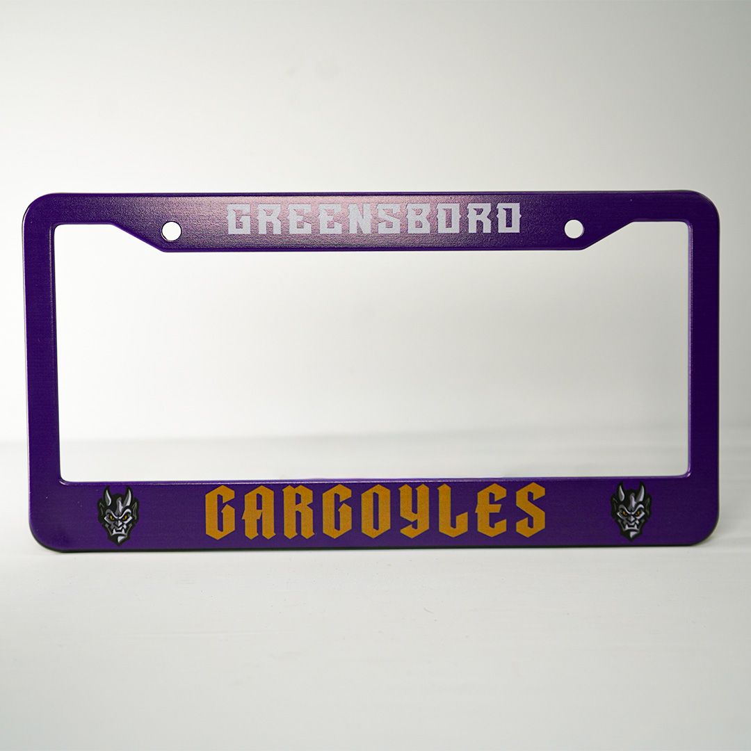 Greensboro Gargoyles License Plate Cover