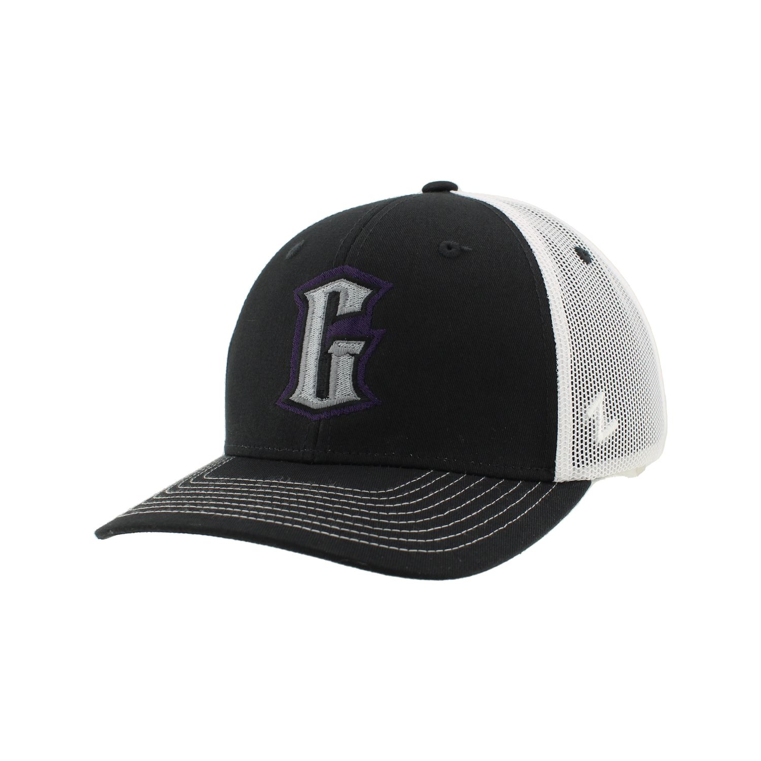 Greensboro Gargoyles Dakota Black/White Embroidered G Hat