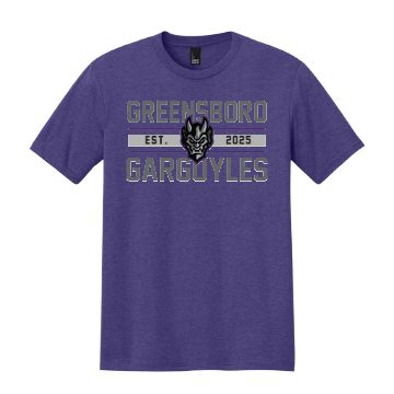 Gargoyles Purple Athletic Stripes T-Shirt