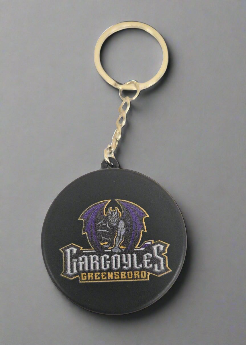 Greensboro Gargoyles Primary Puck Keychain