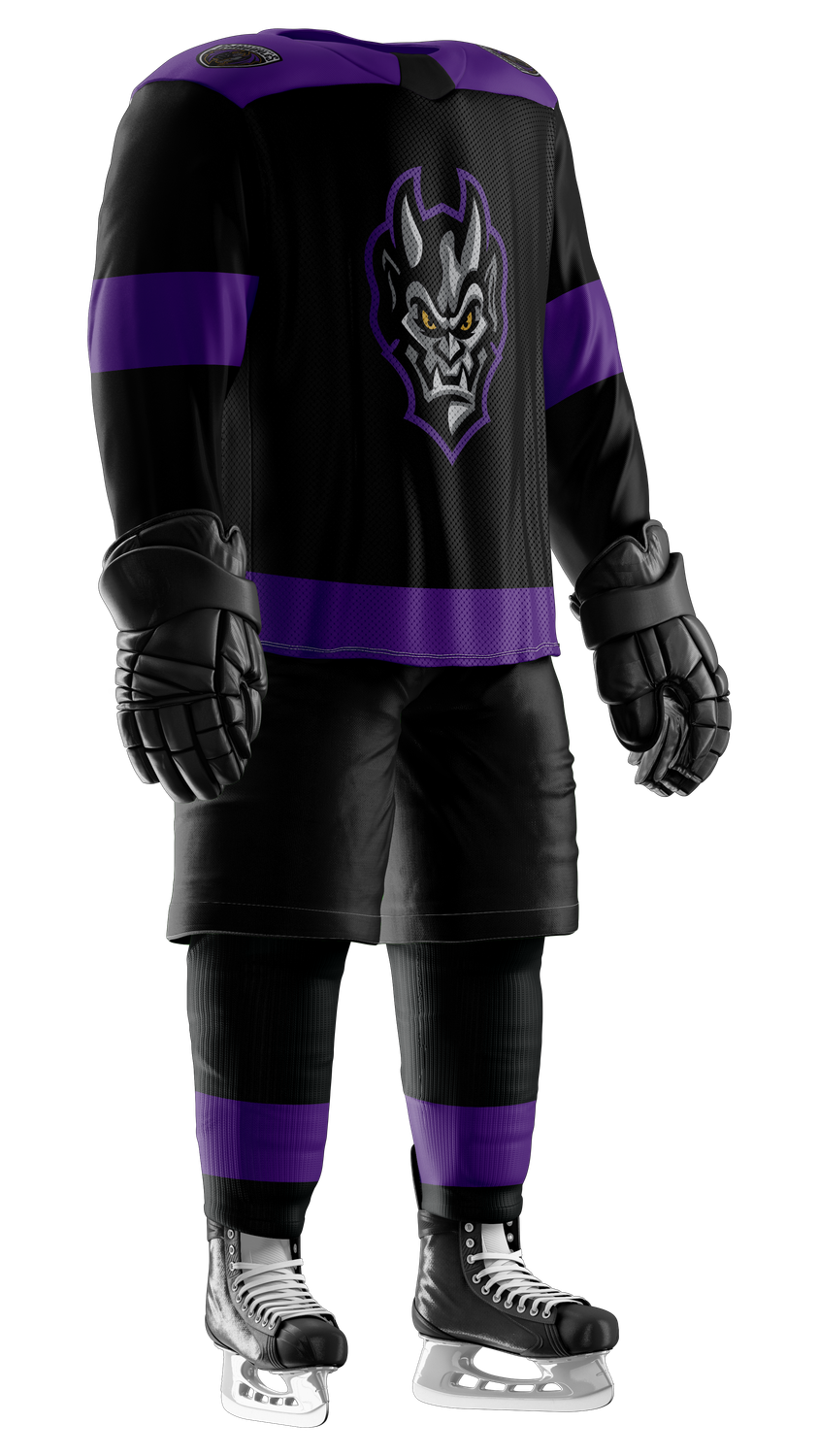 Greensboro Gargoyles Official Black Replica Jersey, Size: S