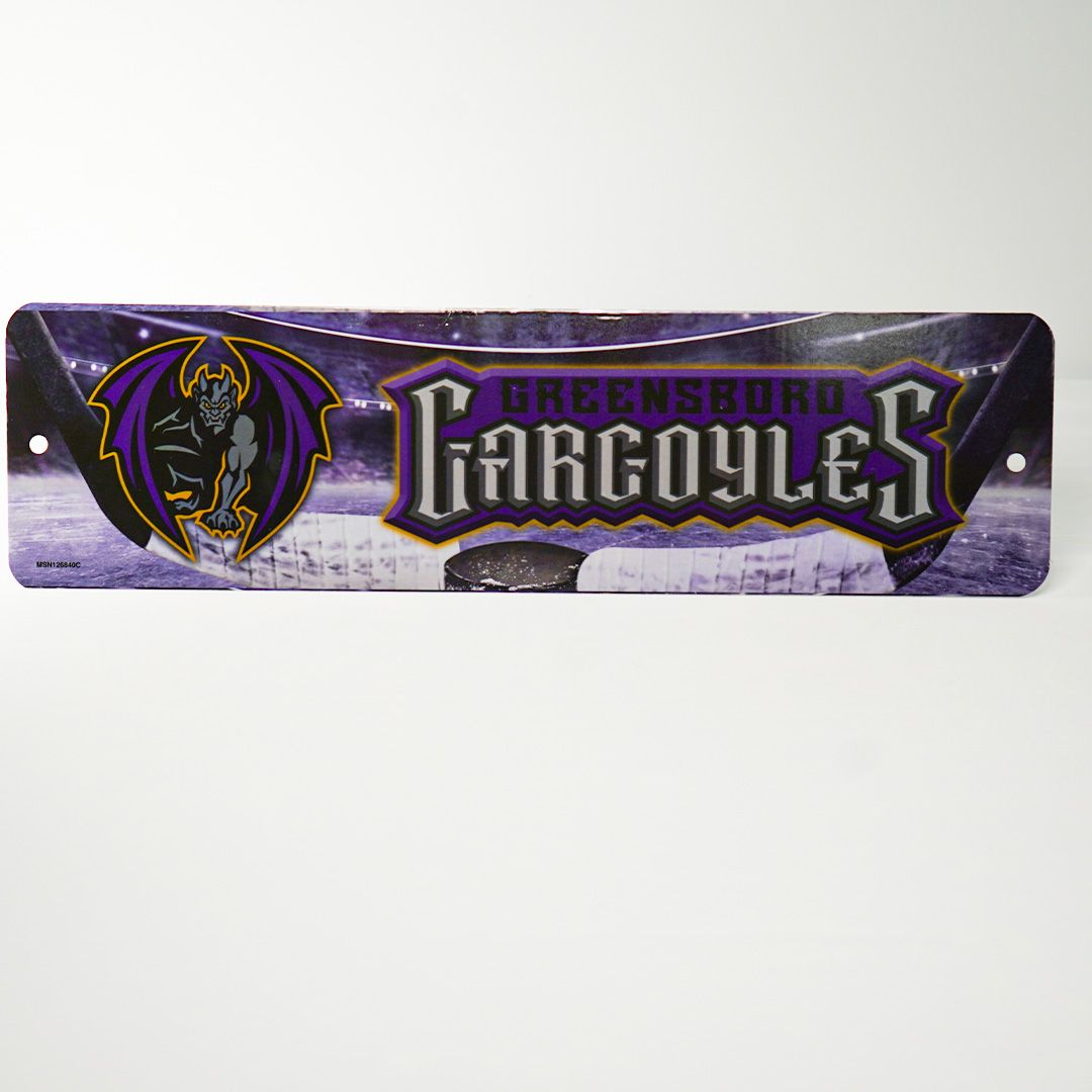 Greensboro Gargoyles Metal Street Sign