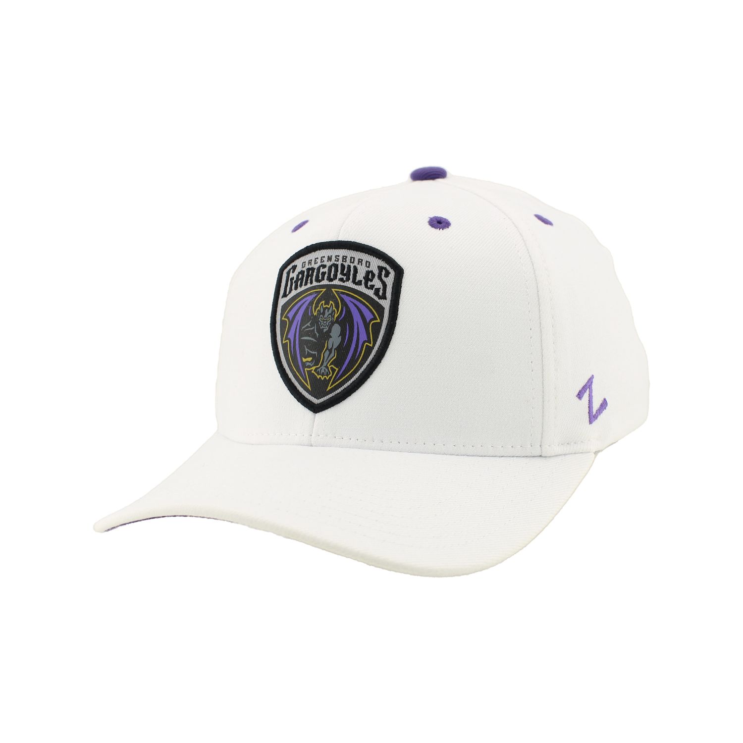 Greensboro Gargoyles ZH White Shield Logo Hat
