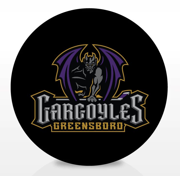 Greensboro Gargoyles Primary Logo Puck