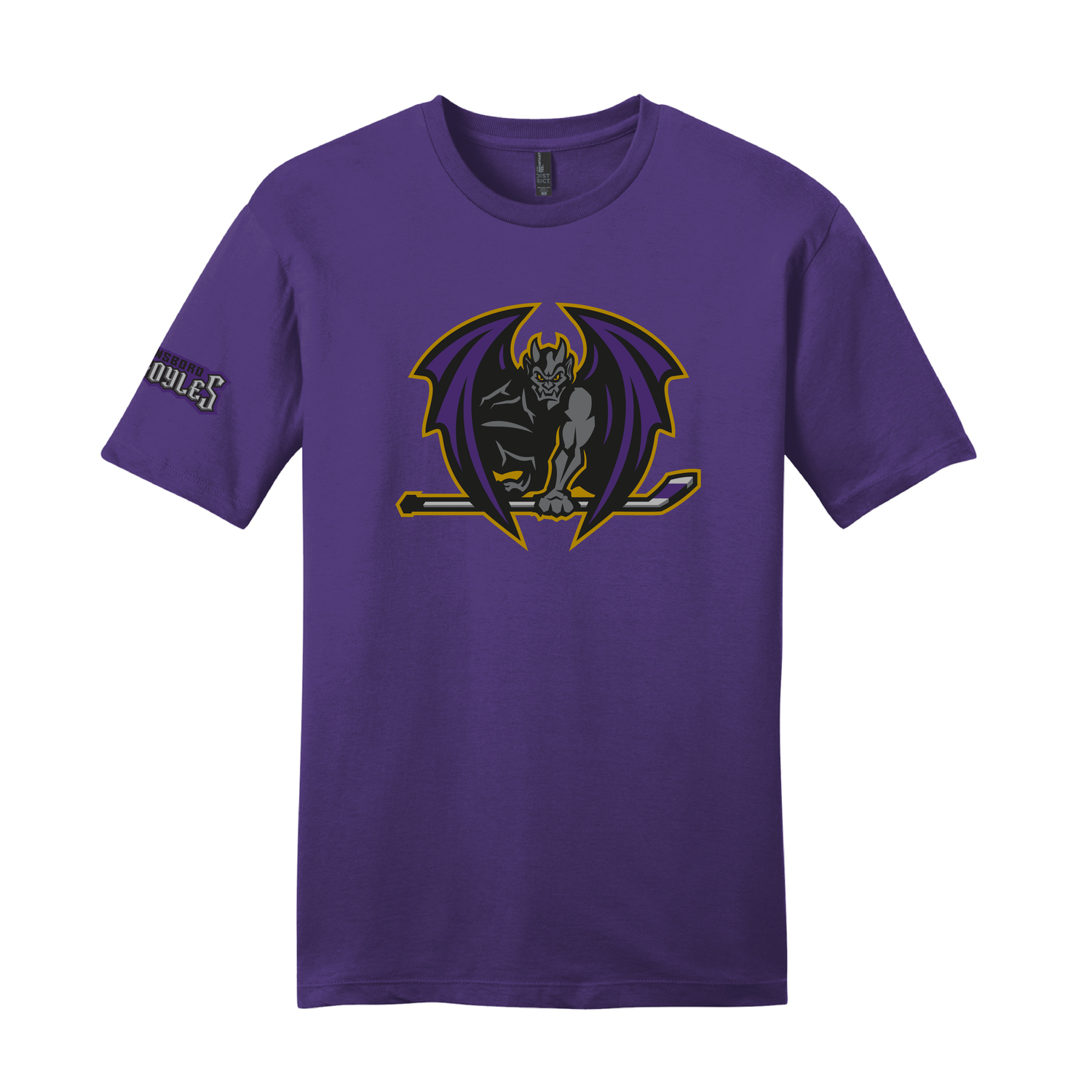Gargoyles Pose Logo T-shirt in Purple