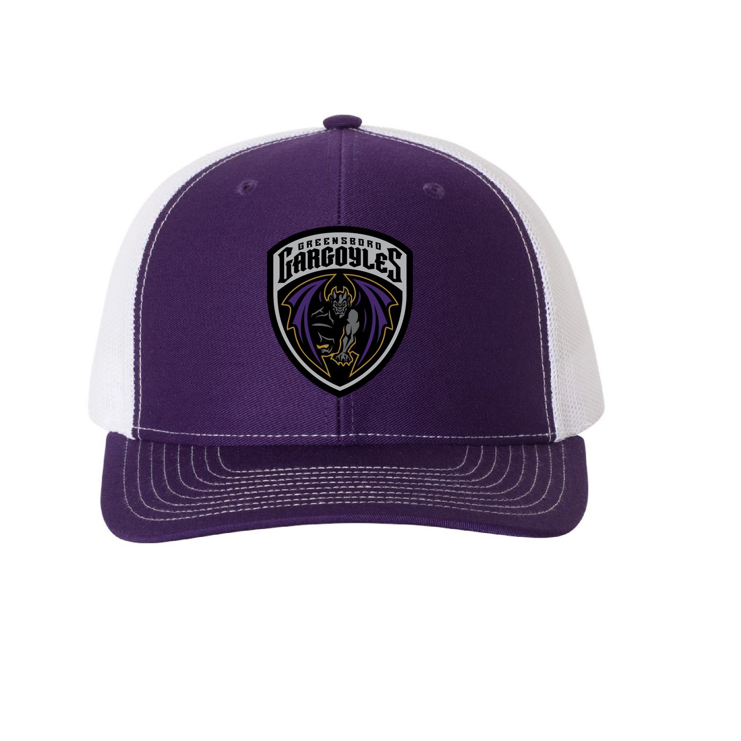 Gargoyles Purple/White Snapback Trucker Cap