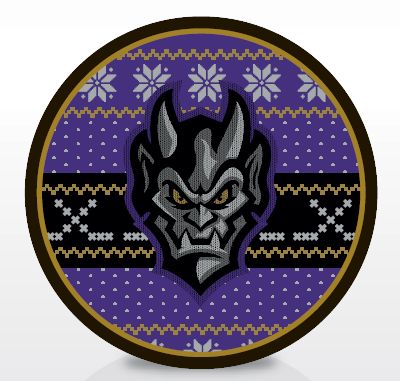 Greensboro Gargoyles Holiday Puck